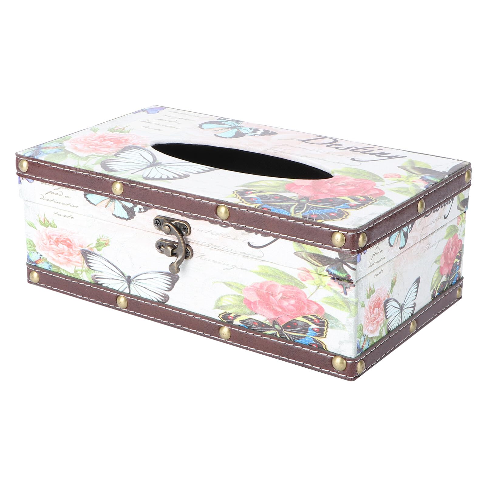 HEMOTON British Style Tissue Box for Creative Restaurant Napkin Box Design for Dining Table Settings