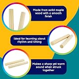 A-Star Maple Claves 20cm Pack of 30 Pairs Handheld Rhythm Sticks view 2