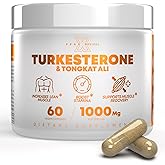 Peak Revival-X Turkesterone & Tongkat Ali 1000mg Supplement - 500mg Ajuga Turkestanica Per Serving Increase Stamina, Lean Muscle Growth & Recovery - Made in The USA (60 Capsules)