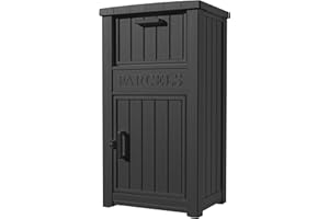 LHBGO Delivery Box for Porch with Lockable Secure Storage Compartment to Keep Packages Safe,
