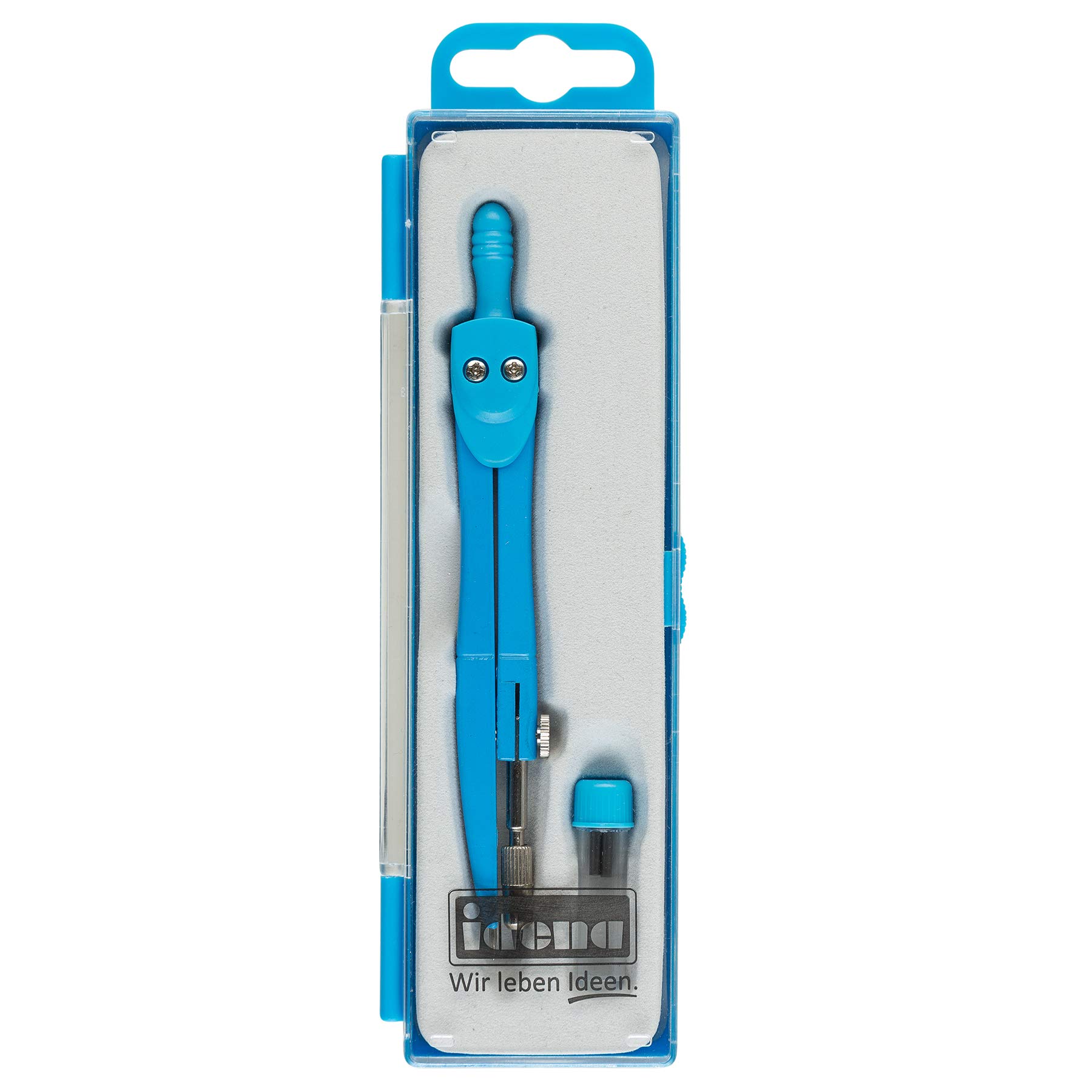 Idena 22070 School Compass with Refills, Light Blue, 1 Piece