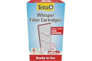 Tetra Whisper Replacement Aquarium Filter Cartridges, Small, 6 Count