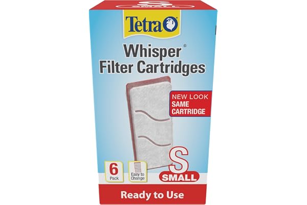 Tetra Whisper Replacement Aquarium Filter Cartridges, Small, 6 Count