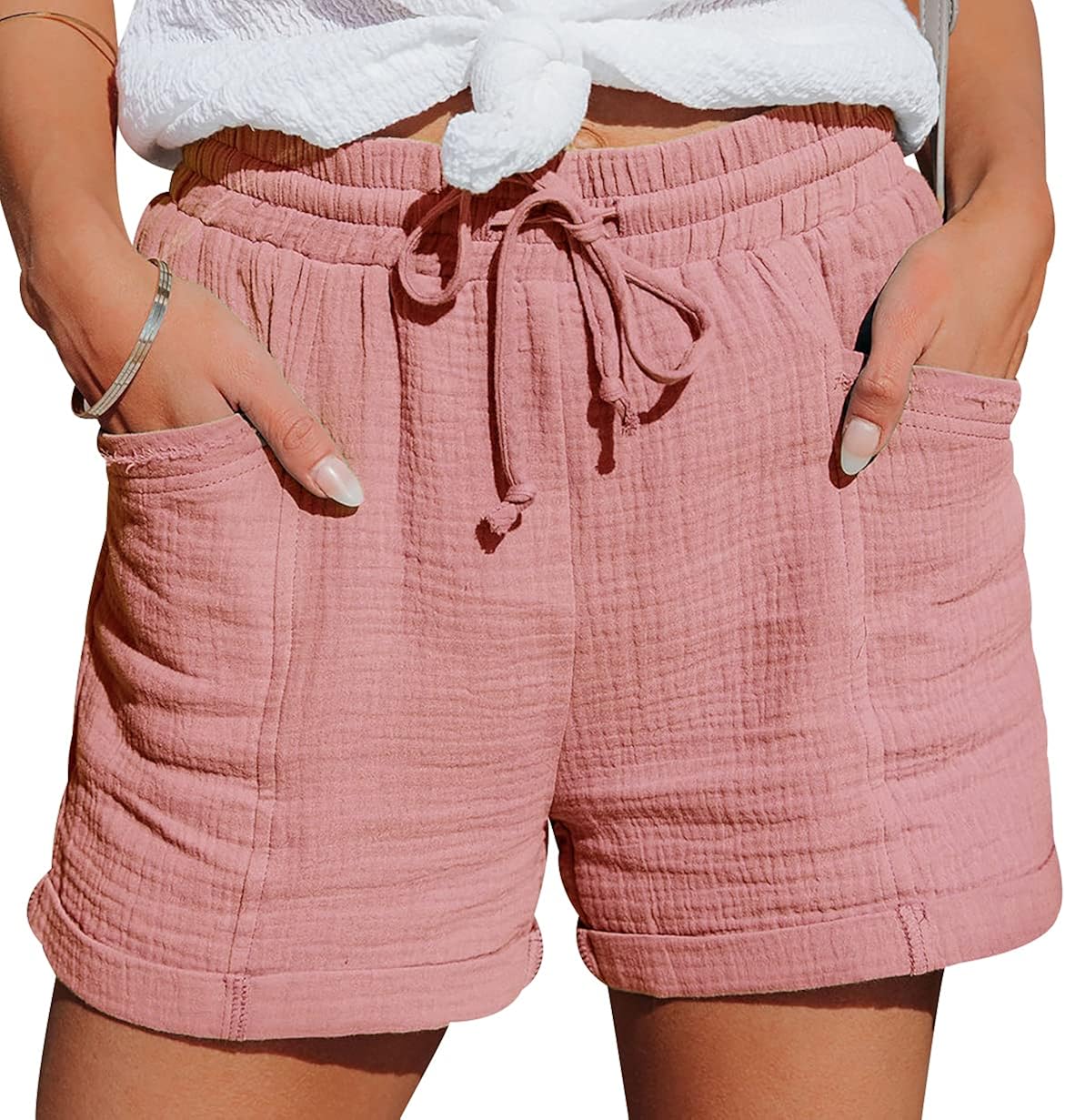 OADOBKICE Waterproof Trousers Womens Cargo Trousers Women High Waisted