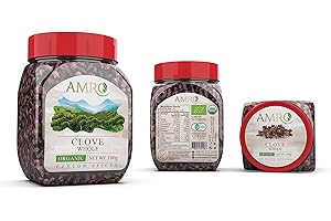 AMRO Ceylon Clove Whole, Organic (3.53 oz / 100 g in a Pastic bottle)