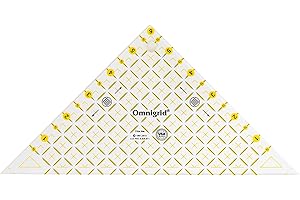 Omnigrid Right Triangle for 1/2 sq. Quilting Ruler, ½ Square up to 6", Clear