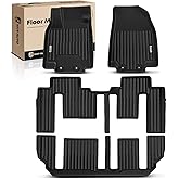 YHTAUTO Floor Mats Fit 2007-2015 Mazda CX-9 CX9, TPE Floor Liners All-Weather Protection Custom Fit, 1st & 2nd Row & 3 Rows, Set of 4