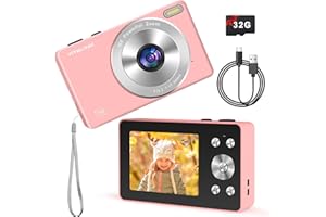Digital Camera, 4K FHD Vintage Camera, Real 13MP 16x Zoom Autofocus, 2.83'' LCD Screen, Long Lasting, Compact Small Cameras w