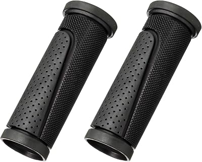 Popuppe 2Pcs Bike Grips 90MM Short Ergonomic Rubber Non Slip