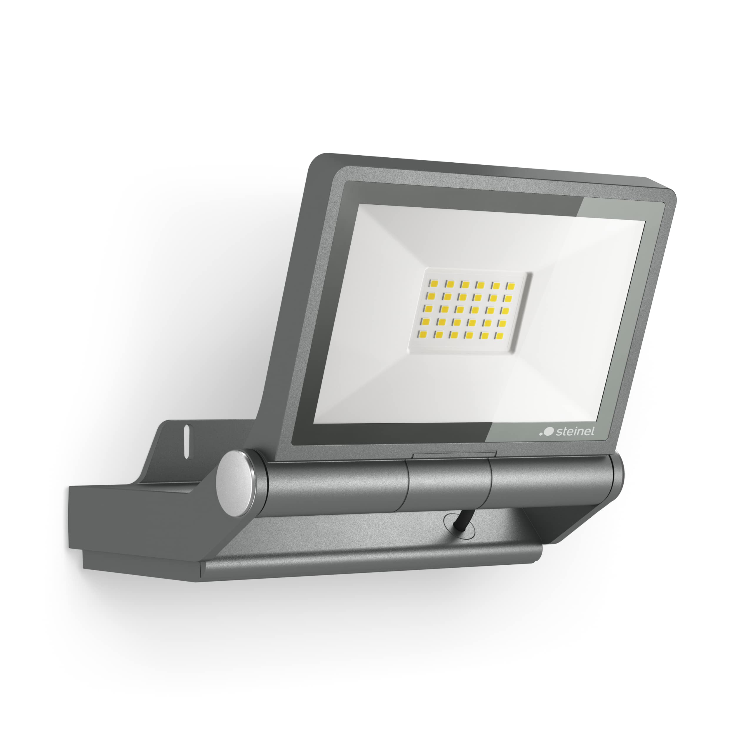 STEINEL LED Floodlight XLED PRO ONE Anthracite, 17.7 W Spotlight, 2236 lm Yard Light, 3000 K, Aluminium, Adjustable LED Panel