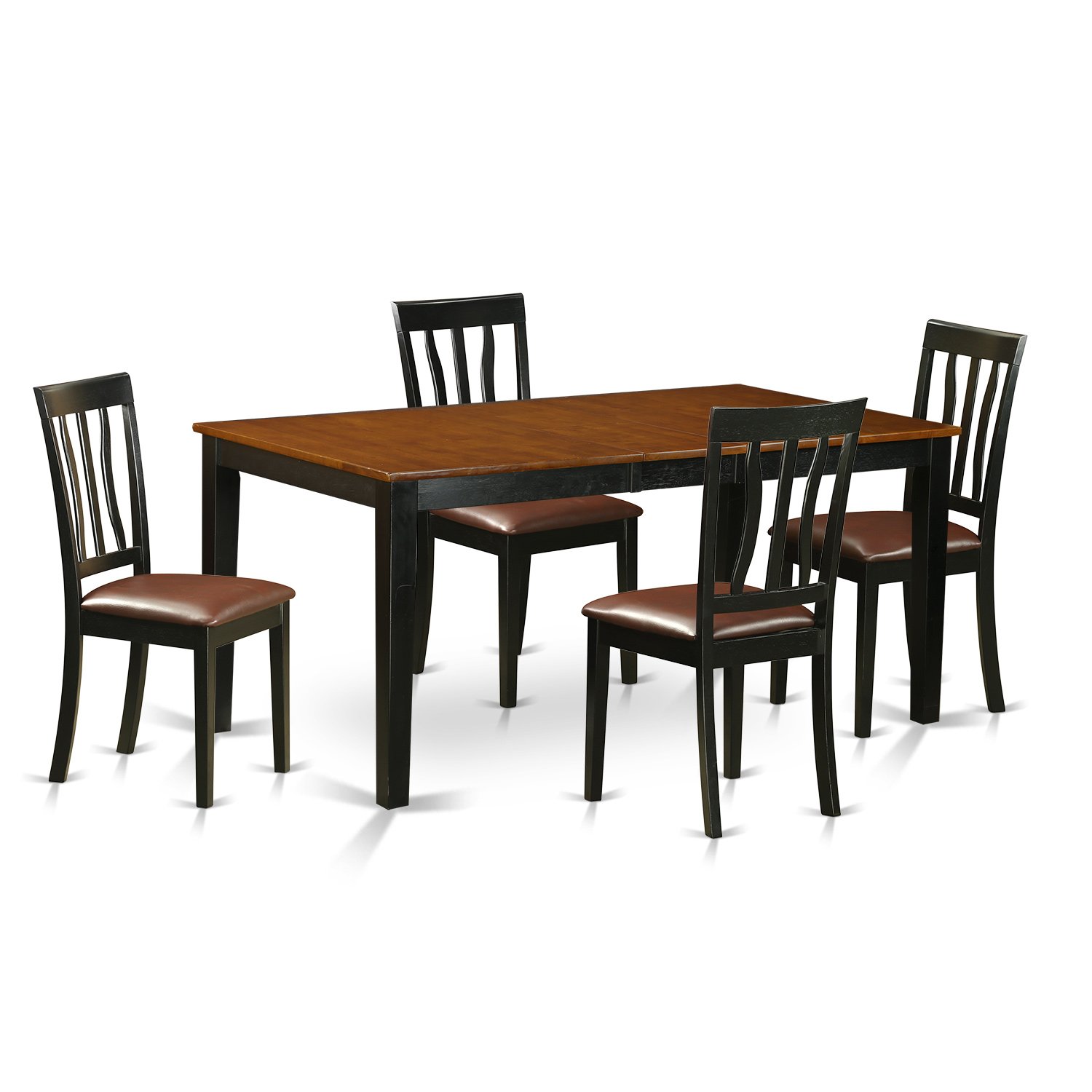 Amazoncom East West Furniture NIAN5 BCH LC 5 Piece Dining Table