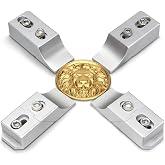 4-Pack Low Profile CNC Router Table Clamps, Low Profile CNC Vise Clamp, Aluminum Side Clamps, Each 3.14 &times; 1.14 &times; 0.78 in, Keep the Top of the Workpiece Open for CNC Routing, Milling, and Engraving