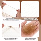 Abeillo Brown Ballet Hair Nets 20 Pcs 50cm & 40 U Shaped Hair Pins Set Women view 4