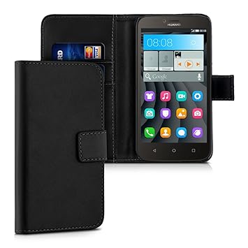 kwmobile Huawei Y625 Hülle - Kunstleder Wallet Case für Huawei Y625 mit Kartenfächern und Stand