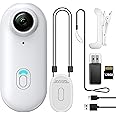 128GB FHD 1080P Mini Body Camera, Wearable Action Body Cam, Thumb Size Hands Free Recording Body Worn Camera, Premium Portable Camcorder Mount Anywhere for Pet Walking, Work, Travel (White)