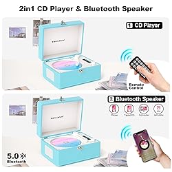CD Player Portable for Home with Upgraded Speakers