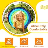 SENODEER Kids Play Tunnel Tent Rainbow 6 ft Pop Up Indoor Outdoor view 3