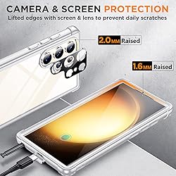 Temdan for Samsung Galaxy S23 Ultra Case, [Built-in