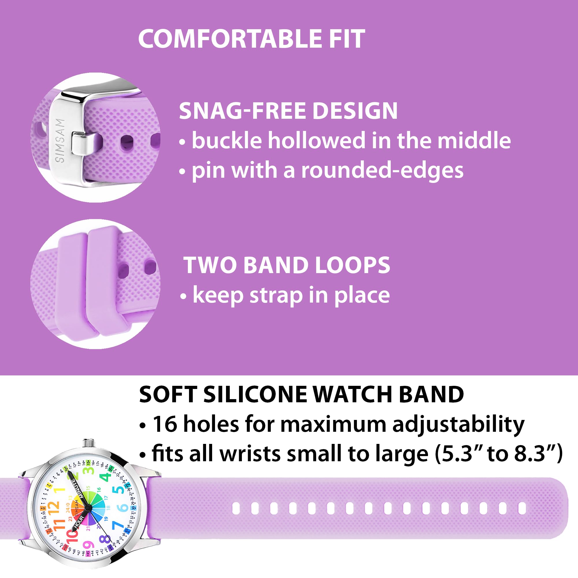 Kids Analog Watch, Learning Watch for Kids 8-12, Waterproof Time Teacher Watches for Boys Ages 5-7 6-8, Easy to Read Educational Girls Watches Ages 8-12, Great Gift Boys Girls Year 4-12 Old Waterproof