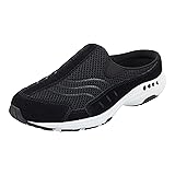 Easy Spirit Women's Traveltime Clog, Black/White