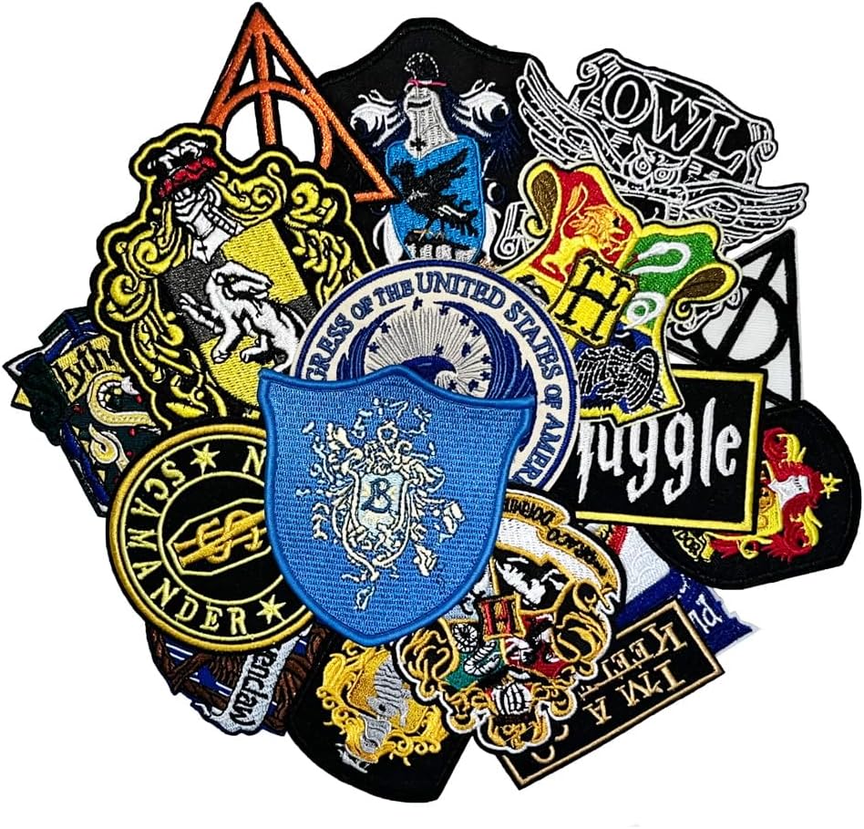 Mixed Media - 17pcs Magic Movie Film Halloween Costume Cosplay Embroidered Iron On Patches