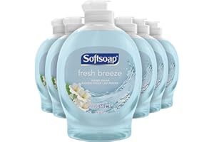 Softsoap Liquid Hand Soap with Flip Top Cap, Fresh Breeze - 7.5 Fluid Ounce, 6-Pack