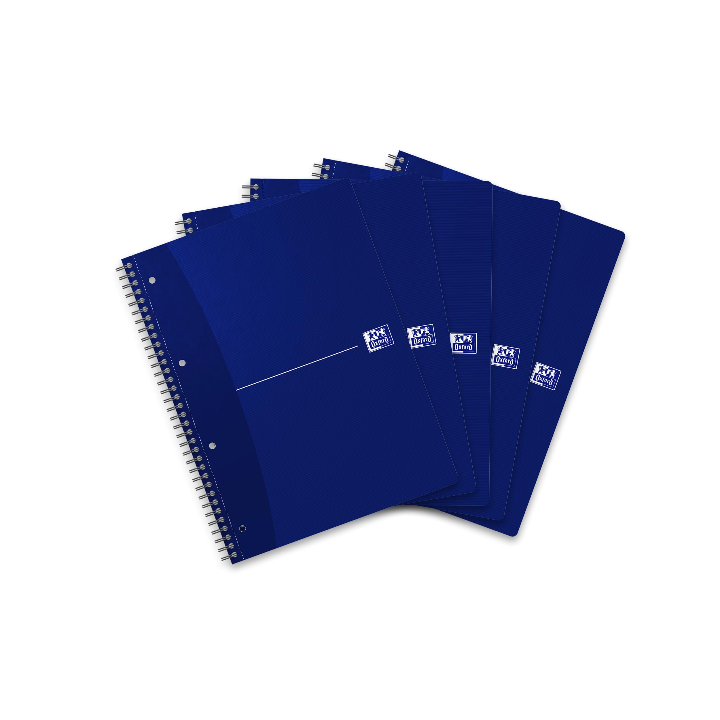 Oxford College Notepad A4 Squared/Ruled 70 Sheets Blue Pack of 5