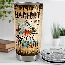 SANDJEST Bigfoot Tumbler Cup 20oz Bigfoot Gifts for