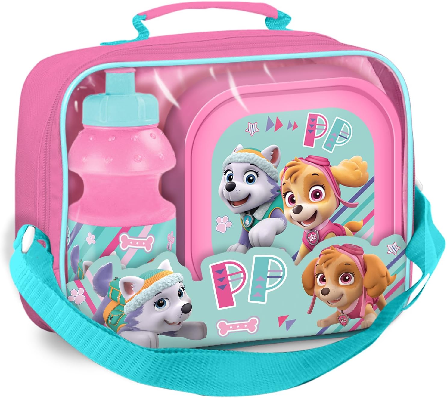 Party Factory Paw Patrol Picnic Set Rosa 2er Set mit Trinkflasche