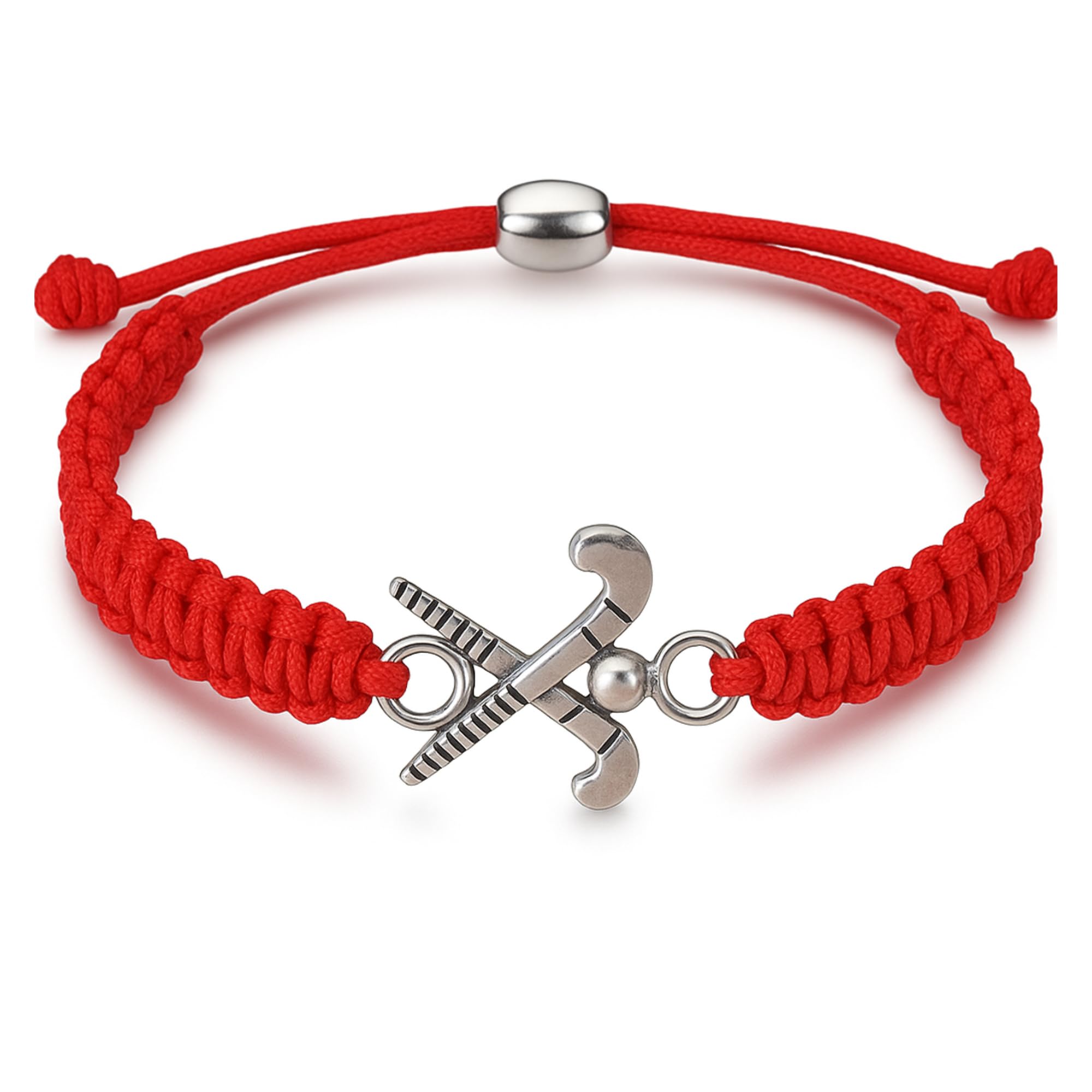 Sportybella Field Hockey Charm Bracelet- Adjustable Bracelets For Girls with Field Hockey Stick Charm. Field Hockey Jewelry Gifts for Field Hockey Players, Teams & Coaches. Friendship Bracelet.,