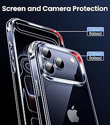 Mkeke for iPhone 17 Pro Max Case Clear, [Not