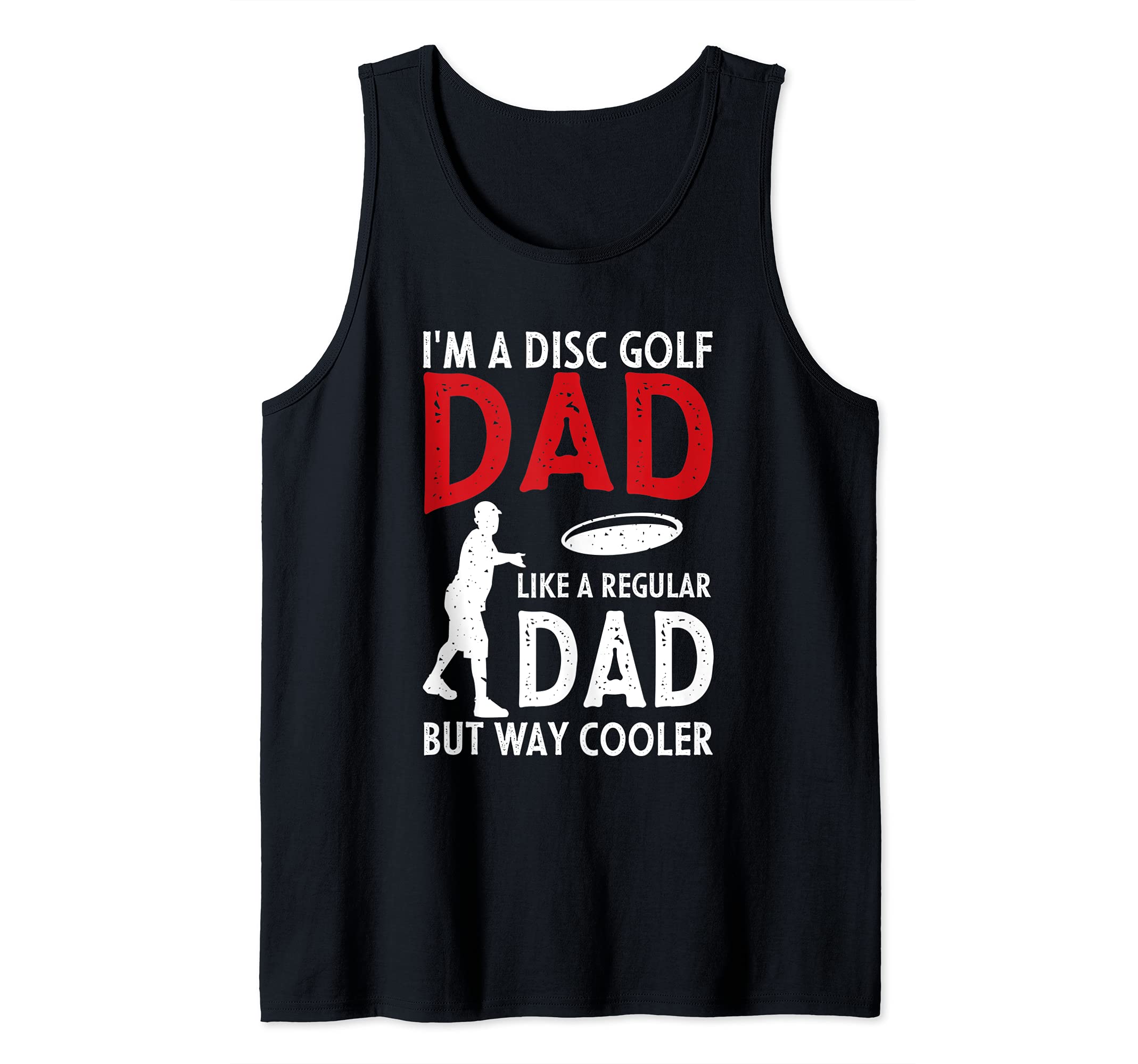 Mens Disc Golf Dad Vintage Father's Day Frisbee Golfer Retro Tank Top