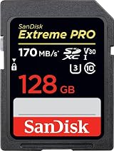 SanDisk Extreme PRO 128GB SDXC Memory Card UHS-1 U3 V30 view 1