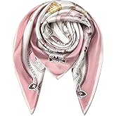 SHIROUYU 100% Pure Mulberry Silk Scarf 35" Large Square Lightweight Headscarf –Women’s Hair Wraps The shawl-With Gift Packed