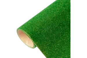 Artificial Model Grass Mat Grass Rug Indoor Outdoor 100 X 40 Cm Fake Grass Dog Turf Mat Paper Miniature Garden Construction G