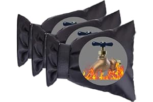 Jashem Outdoor Faucet Covers for Winter 3 Packs Hose Bib Protector Spout Cover,Garden Faucet Socks, Outside Spigot Pipe Freeze Protection Cover,Insulated Tap Pouch (large)