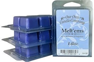 Our Own Candle Company Premium Wax Melt, Lilac, 6 Cubes, 2.4 oz (4 Pack)