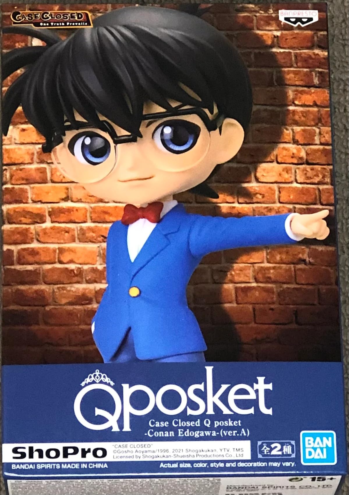 BANPRESTO Detective Conan Edogawa Q Posket 13 cm Ver.A