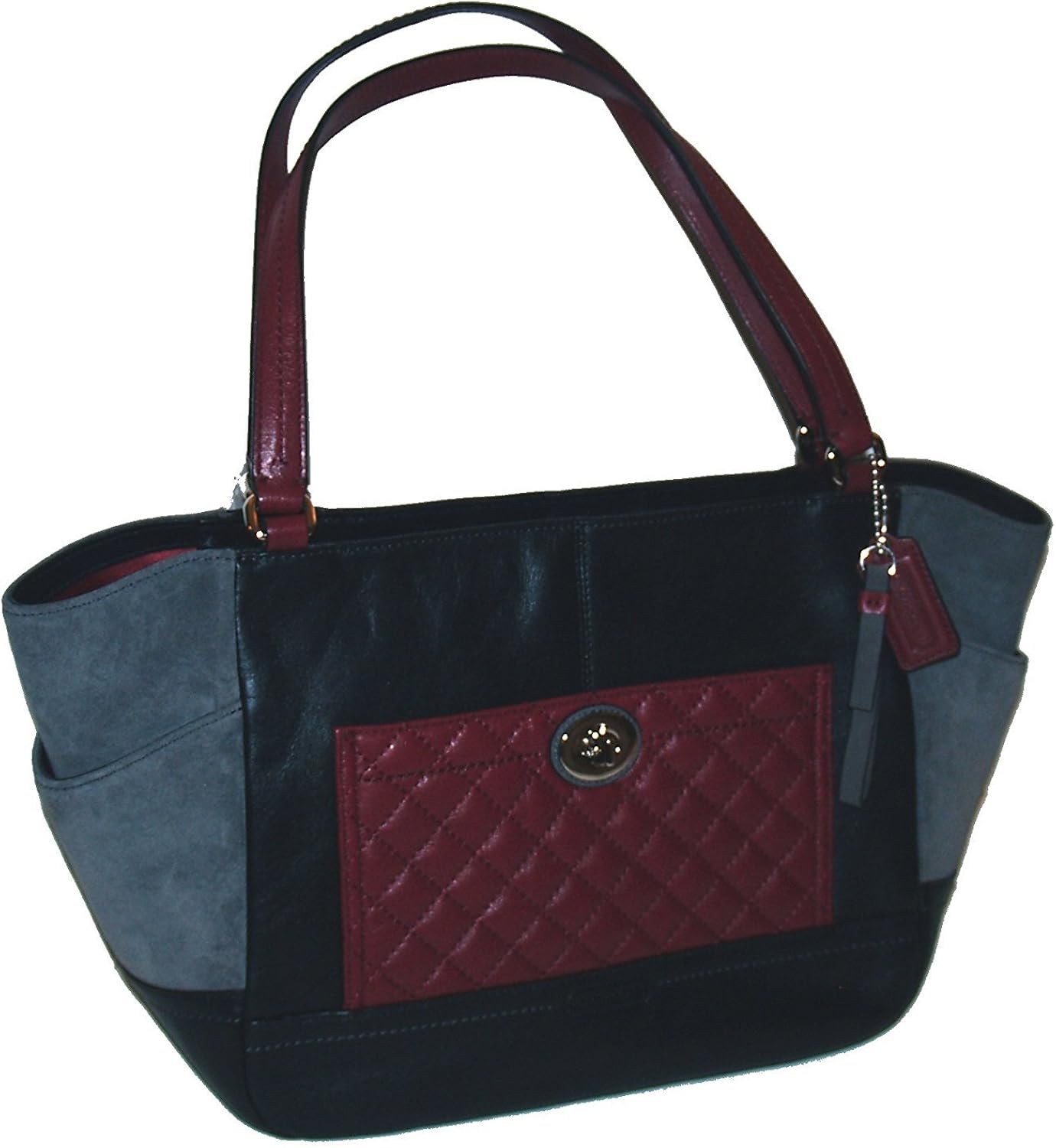 coach color block tote