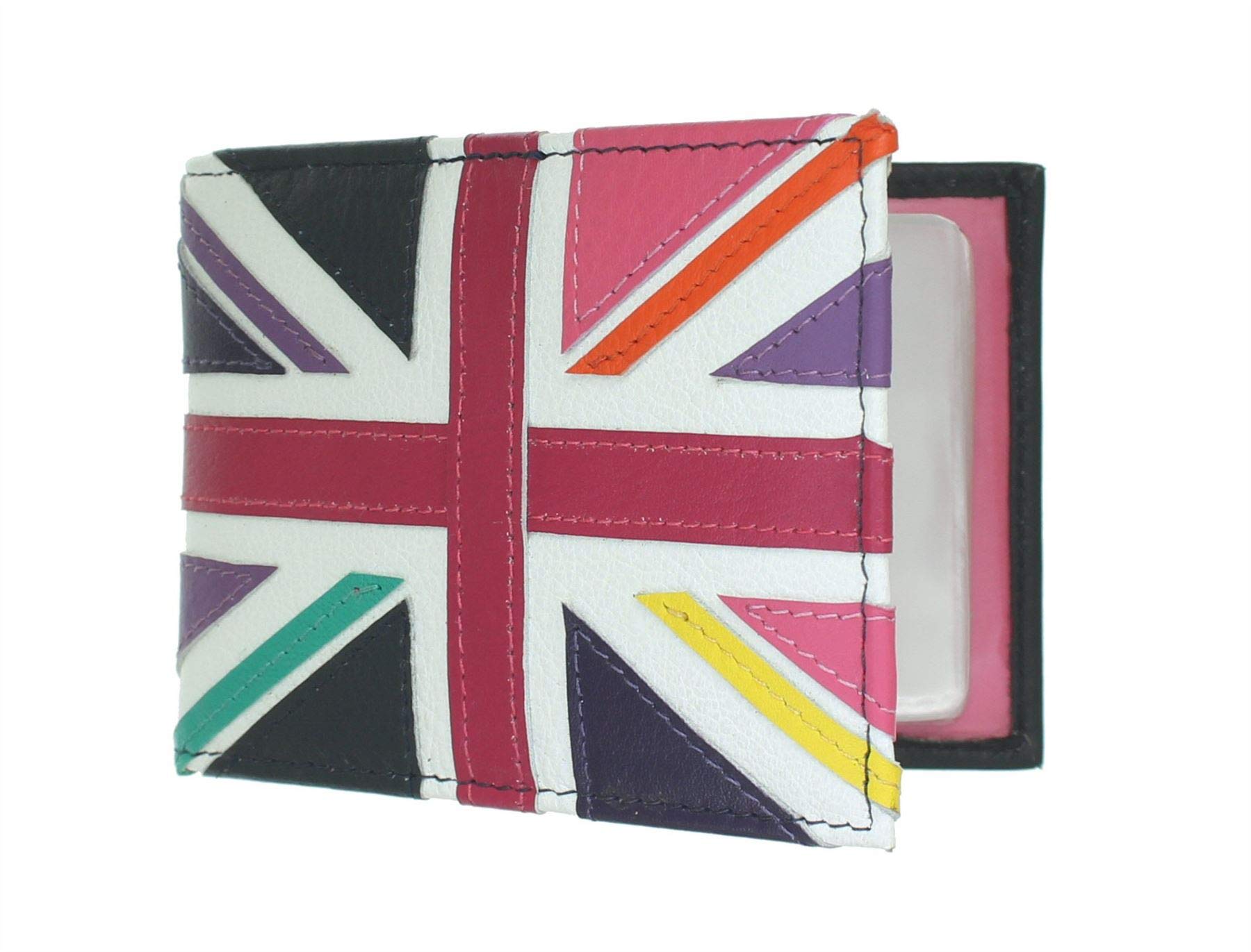 Mala Leather Union Jack Collection Leather Credit Card Holder RFID 5138_29 Navy
