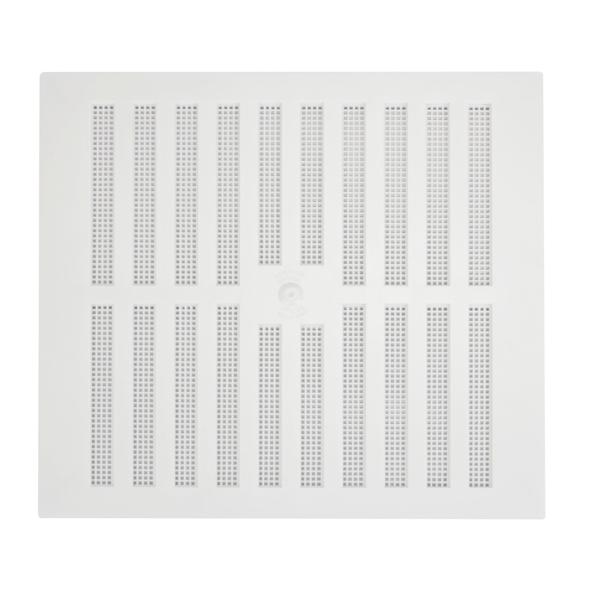 Map Adjustable Air Vent with Flyscreen Cover, for Openings 9" x 9" (229mm x 229mm), Hit & Miss Triple Brick Ventilation Cover, White