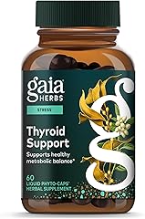 Gaia Herbs Thyroid Support - Made with Ashwagandha, Kelp, Brown Seaweed & Schisandra to Support Healthy Metabolic Balance & O