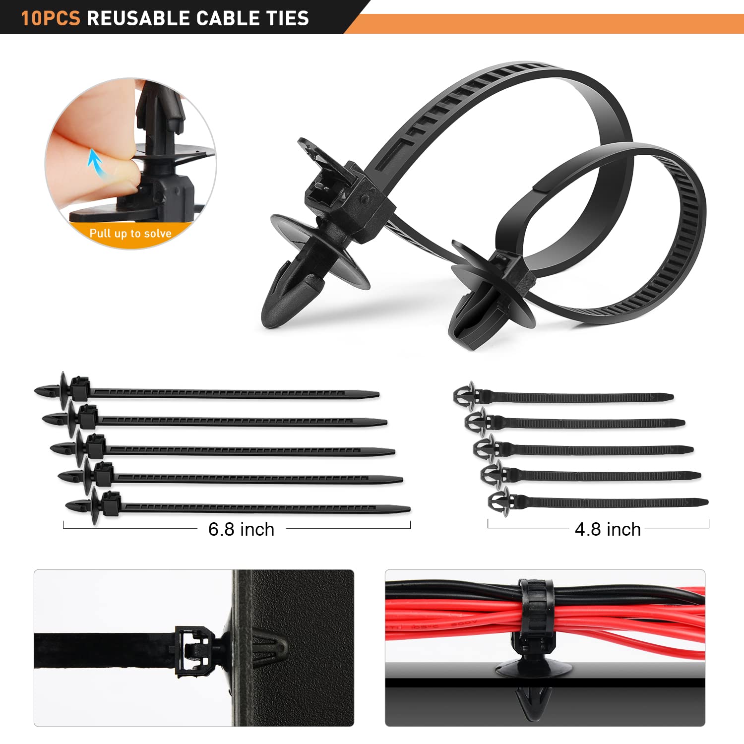 GOOACC 189PCS Bumper Retainer Clips Car Plastic Rivets Fasteners Push Retainer Kit Most Popular Sizes Auto Push Pin Rivets Set -Door Trim Panel Fender Clips for Lexus