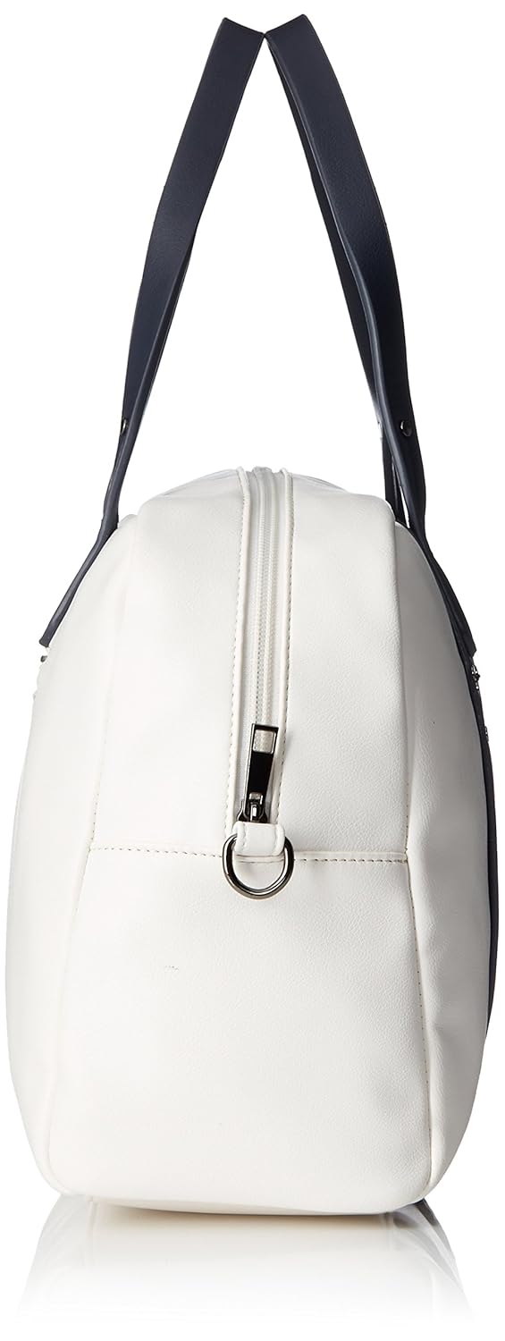caprese kia women's satchel (white and navy) ()