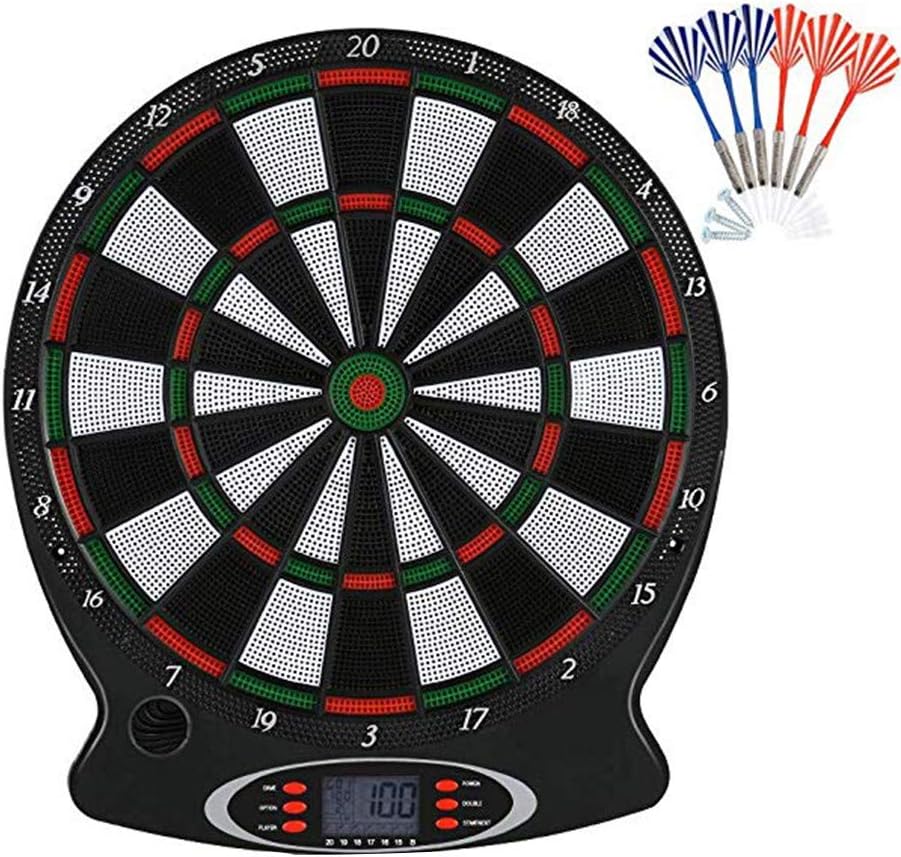 Dart Game for Adults Kids Dart Game Set Electronic Darts Target, Professional Darts with 6 Safety Darts