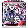 Metal Cardbot Shadow X Purple Shark Helicoptor Transforming Robot Card