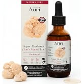 Auri Nutrition Super Mushroom Lion&rsquo;s Mane Liquid Drops - 2 Fl Oz | 1,000mg 10:1 Extract for Focus, Memory, Clarity. Alcohol-Free, Vegan, Non-GMO Tincture. Made in USA. No Refrigeration Needed.
