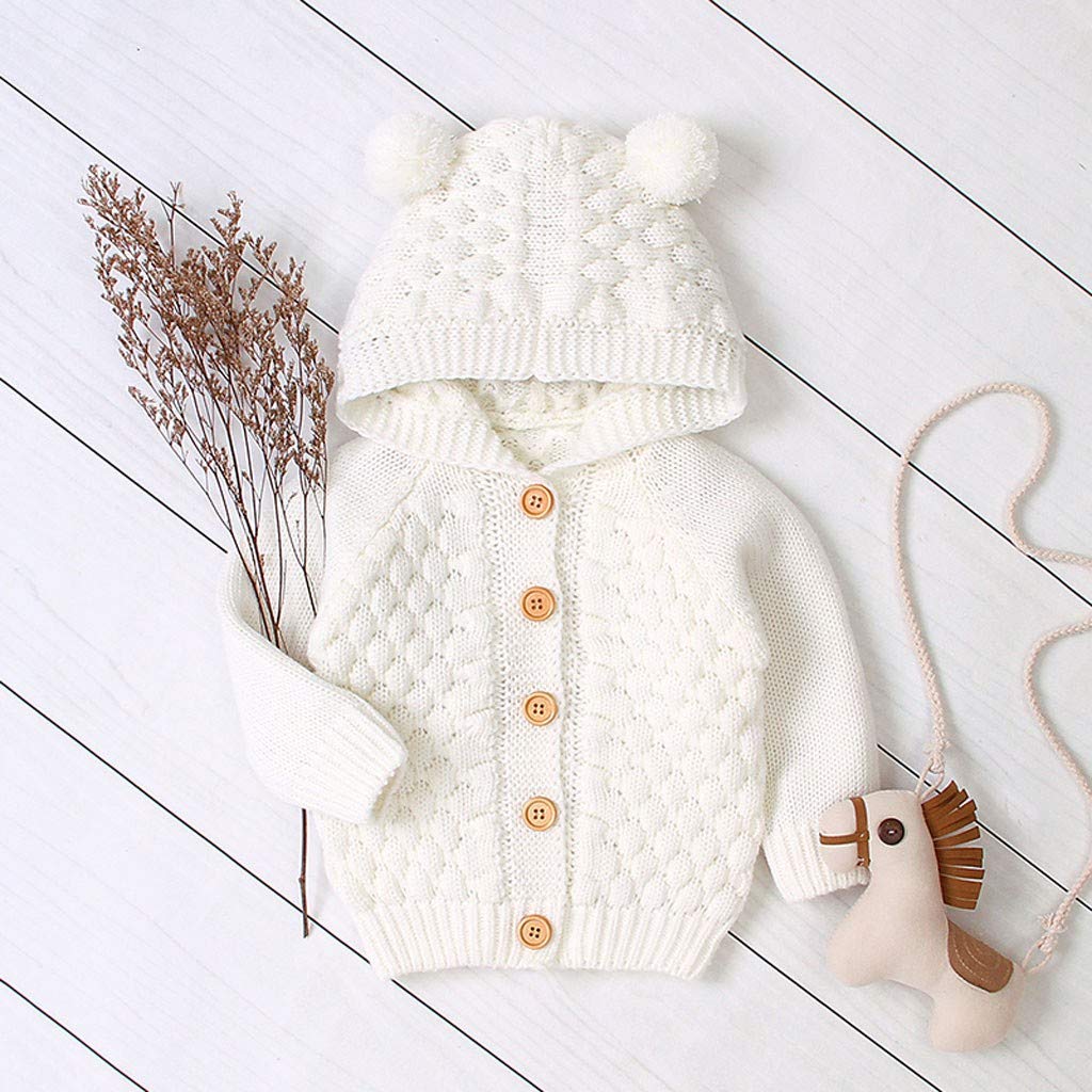 Bebe Labiuo Veste En Tricote Enfant Manteau Bebe Garcon Fille Mignon A La Mode Hiver Chaud Tricotee Manteau A Capuche Chic Pull Cardigan Jacket Pour 3 24 Mois Bebe Puericulture Lemoncitylive Com
