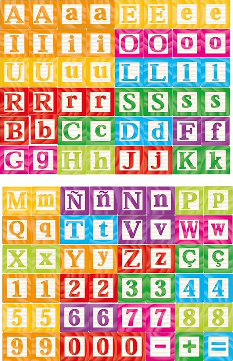 Brinquedo Pedagogico Madeira Letras Numeros Sinais 96 Pecas Brincadeira De Crianca Amazon Com Br