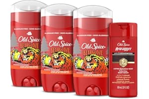 Old Spice Aluminum Free Deodorant for Men, 24/7 Freshness, Long Lasting Protection Legendary Fragrance, Bearglove, Crisp Orch